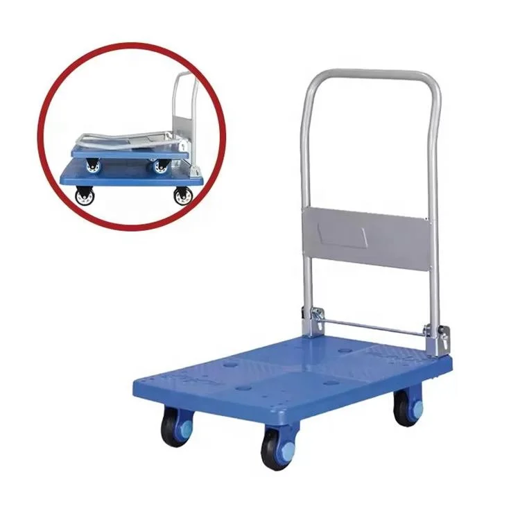 Plastic Folding Trolley Hand Carts Utility Transport Cart