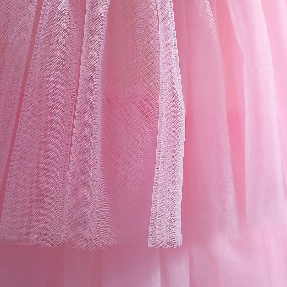 High Quality Girl Kids Clothes Korean Version Summer Mesh Yarn Sweet And Fluffy Princess Cake Dress