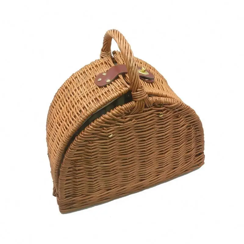 Rattan picnic blanket basket vietnam wicker basket