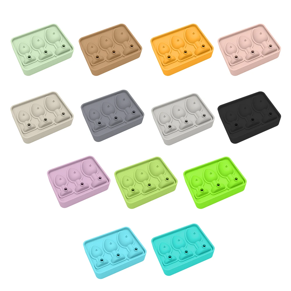 Hen Party Bachelorette Party Supplies Funny Sex Adult Ice Cube Tray Food Grade Silicone Butt Plug Ice Mold For Party Accessories
