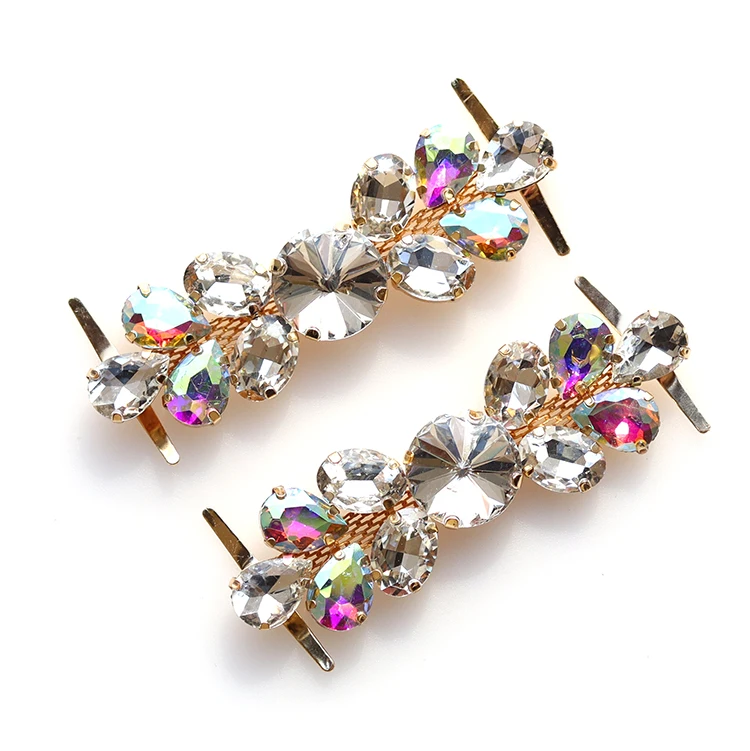 custom glass rhinestones welding solid brass belt buckle garment accessories bikini connector