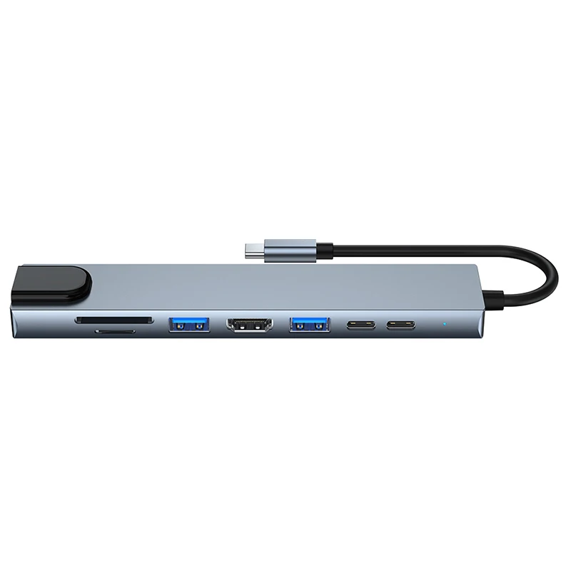 Multiport USB Hubs 3.0 Ethernet Card Reader PD Charging For MacBook OTG USB Type C Hub Dock Adapter
