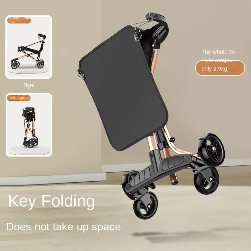Lightweight Aluminum Alloy Baby Stroller Simple Foldable High-Landscape Pocket Cart with Sliding Feature New Design for Children