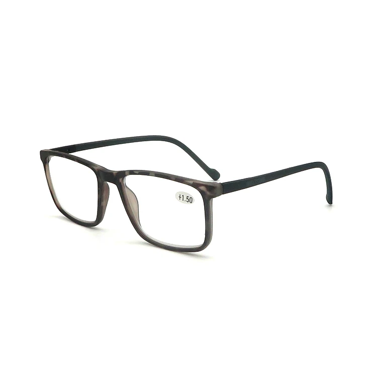 
Square Frame Branded Customized Optical Frames Eyewear Rubber Temple Reading Glasses 
