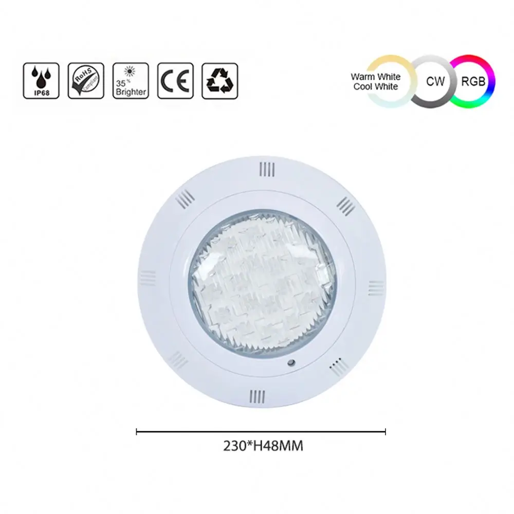 Pool Lights Led Underwater Colorful Rgb Ip68 Waterproof Remote In Ground Spa Lighting Wall Mounted Led Swimming Pool Light