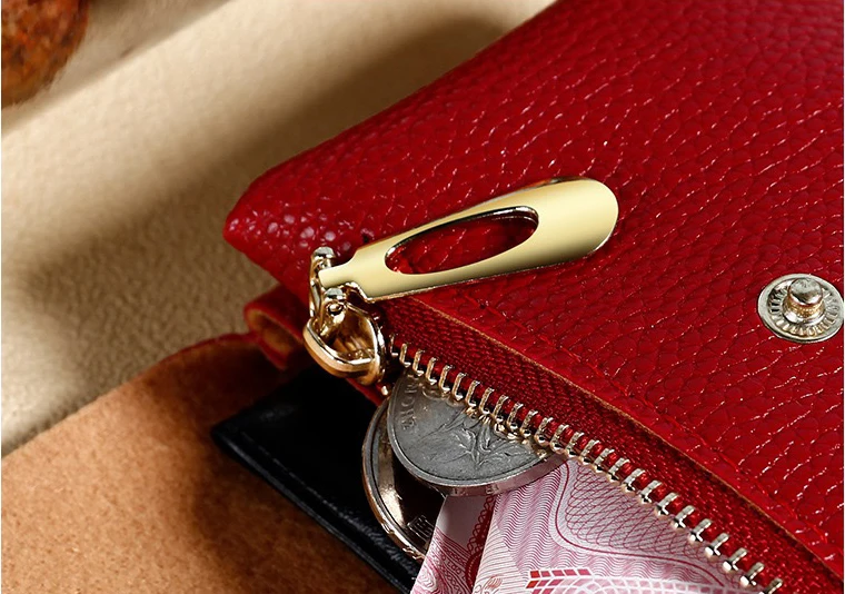 Новое поступление 2022, кошелек для монет на молнии с RFID-защитой и брелоком, мини-кошелек для монет из искусственной кожи