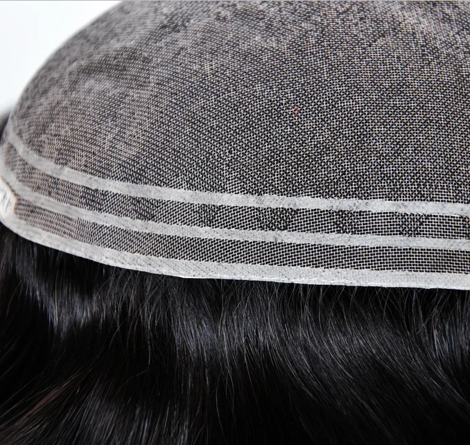 
Reasonable price custom made toupee for Indian women hair toupee 6 inches natural black color hot sale 100% density 