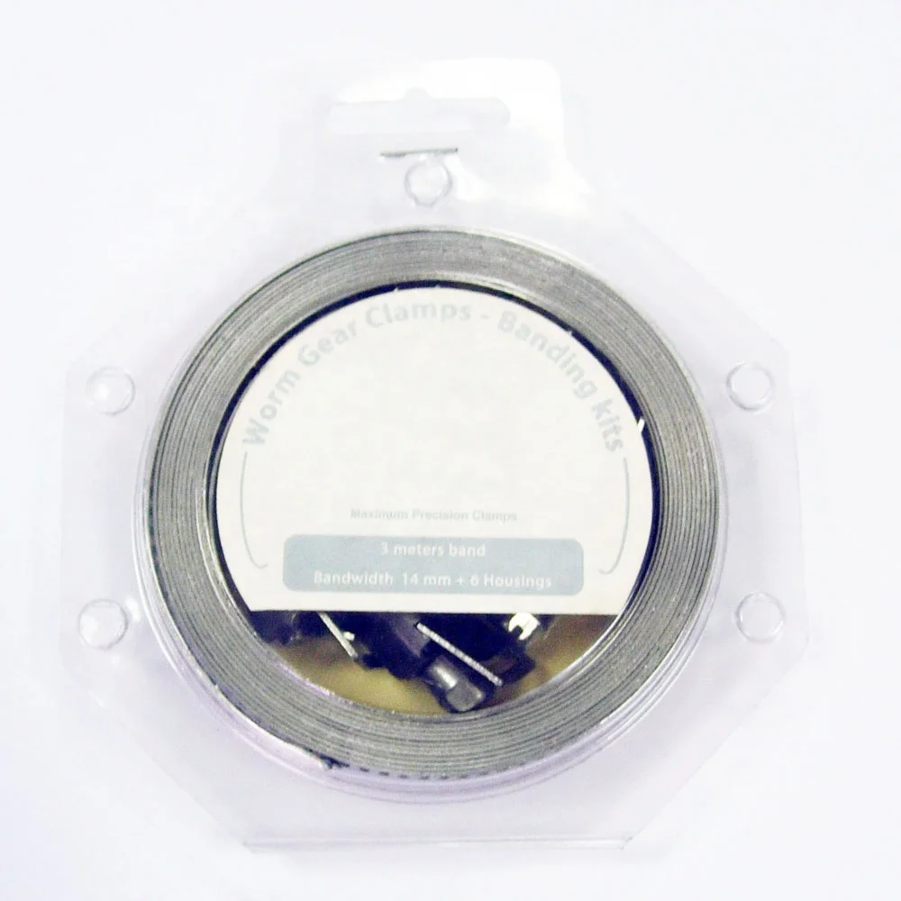 8mm /12.7mm bandwidth 3 meters/30 meters length Stainless steel American type Perforated endless band roll / tape