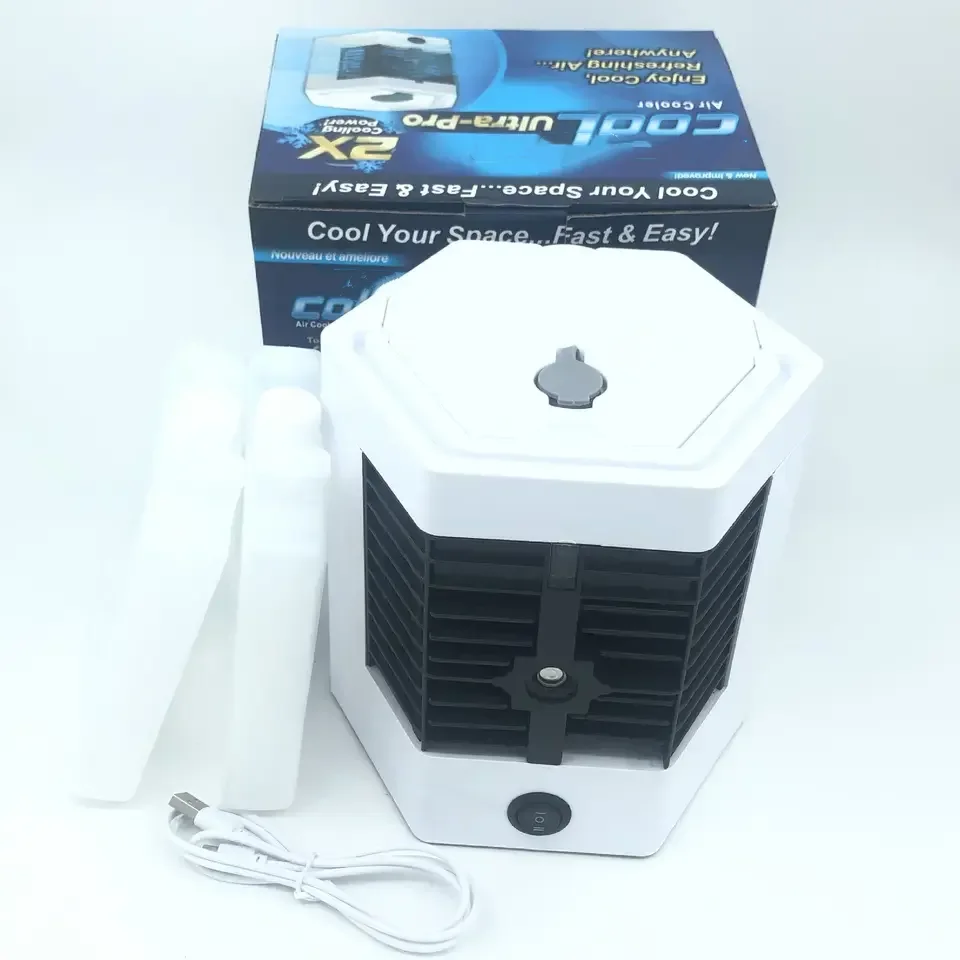 Water cool fan air cooling with ice tank high quality mist room air cooler fan mini portable air conditioner fan