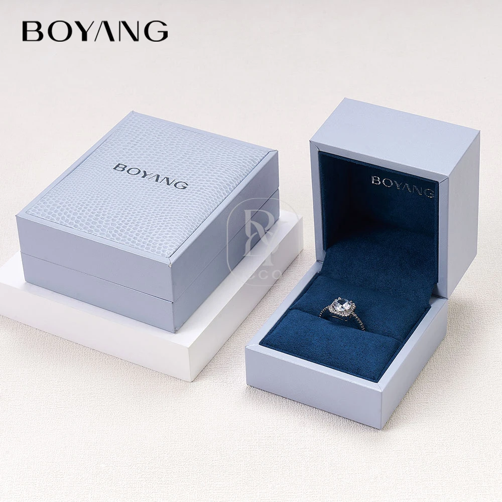 Custom Logo Necklaces Earring Bracelet Box Packaging PU Leather Jewelry Gift Boxes