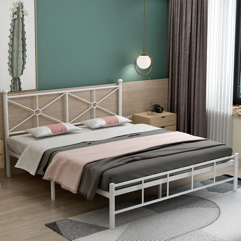 Kainice Adult Iron Bed China Factory New Design Double Metal Bed High quality