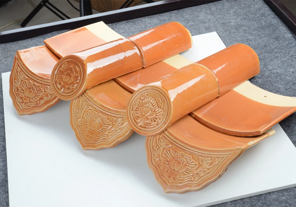 Clay red tile roofing panel dimensions