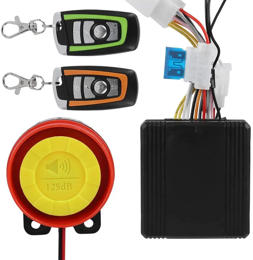 Universal Motorcycle Alarm System Remote Control Engine Start 125dB