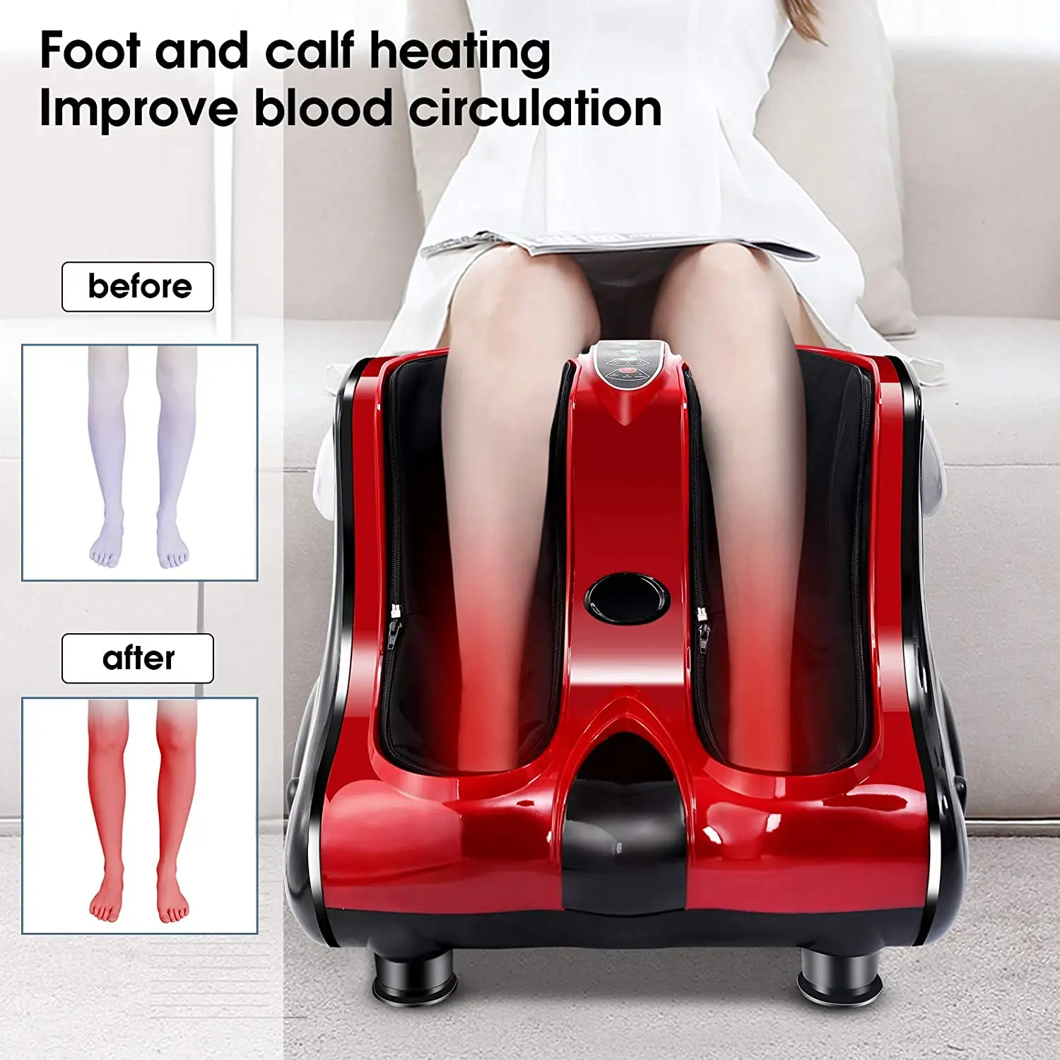 Low Price Foot And Calf Massager Machine Kneading Rolling Electric Vibration Foot Massager Machine