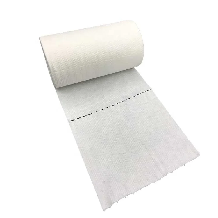 Disposable hair dry wipes with perforation roll ,super absorbency nonwoven cleaning towel