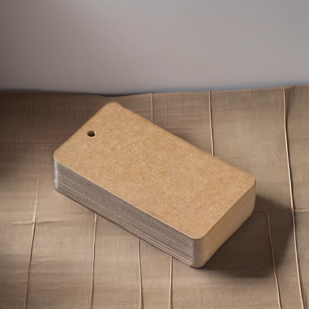 Senior Clothing Kraft Paper Tag 350g Blank Spot Tag Vanishing Stamping Embossing Personalities Hard Paper Card Clothing