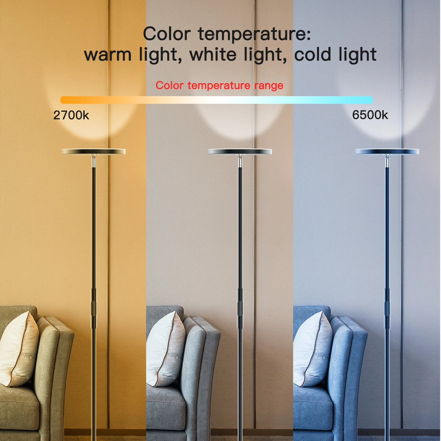 Комнатные современные красочные разноцветные RGB светодиодные лампы домашнее украшение для спальни угловая лампа APP wifi умная светодиодная напольная