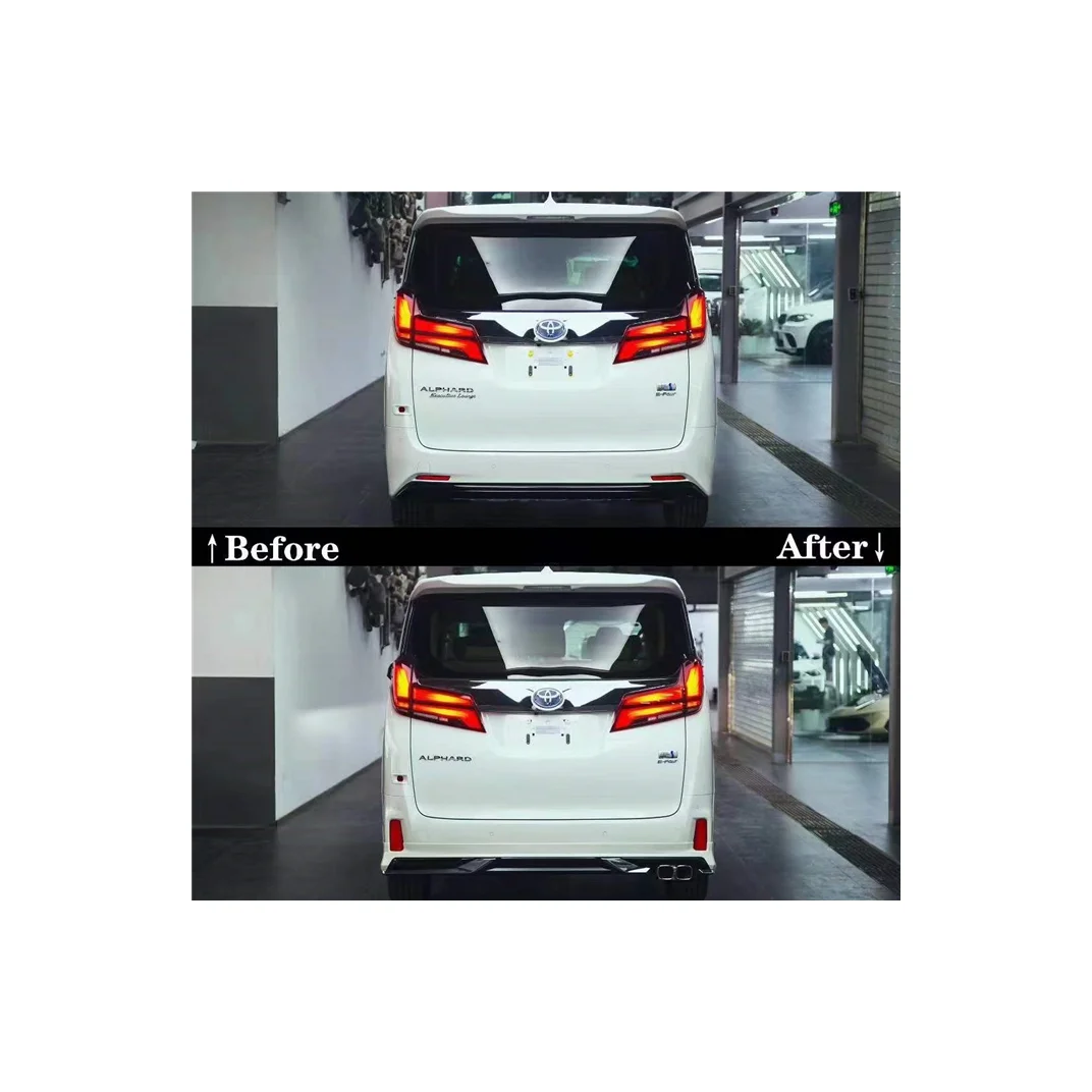 Подходит для TOYOTA Alphard modelista маленький комплект включает спереди губ задний диффузор выхлопные трубы 7-образный дневные ходовые огни