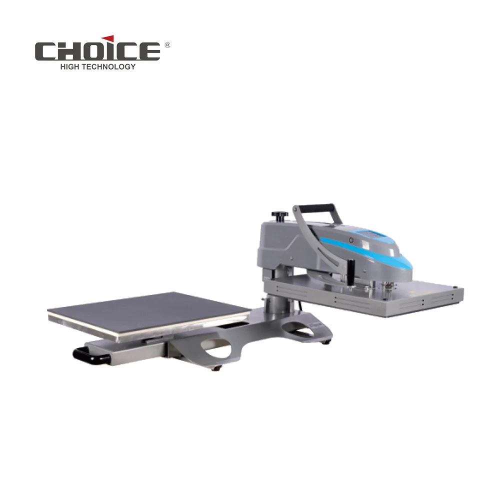 GC-M54S-Y Computer single head double station heat transfer machine 40*50cm Swing-away manual heat press with slide-out base
