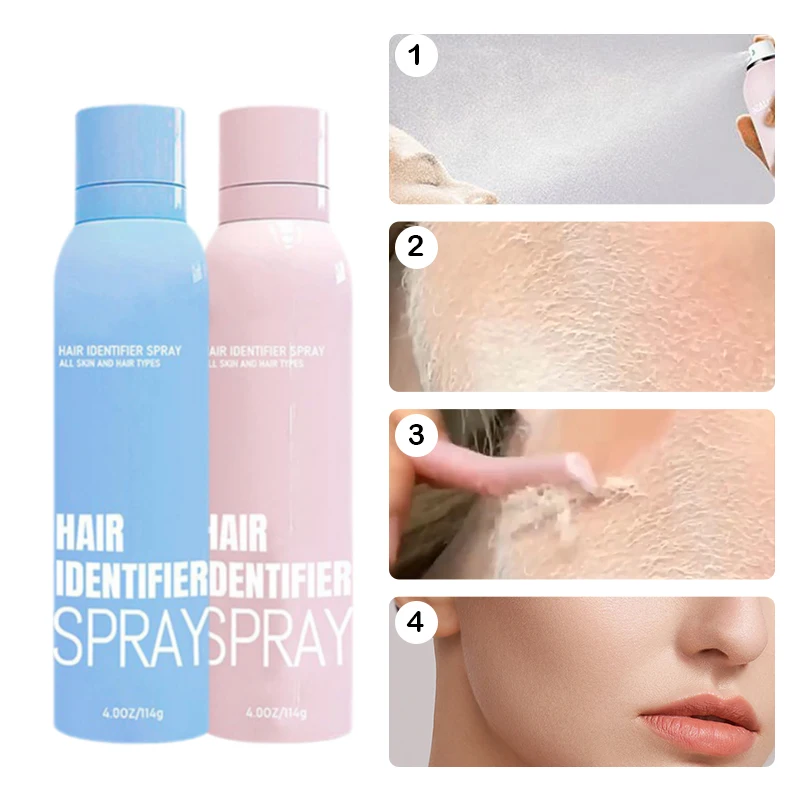 Factory Safe Moisturizing and Skin Care Dermaplaner Spray Body Hair Shaving Face Hair Identifier Spray With Razors