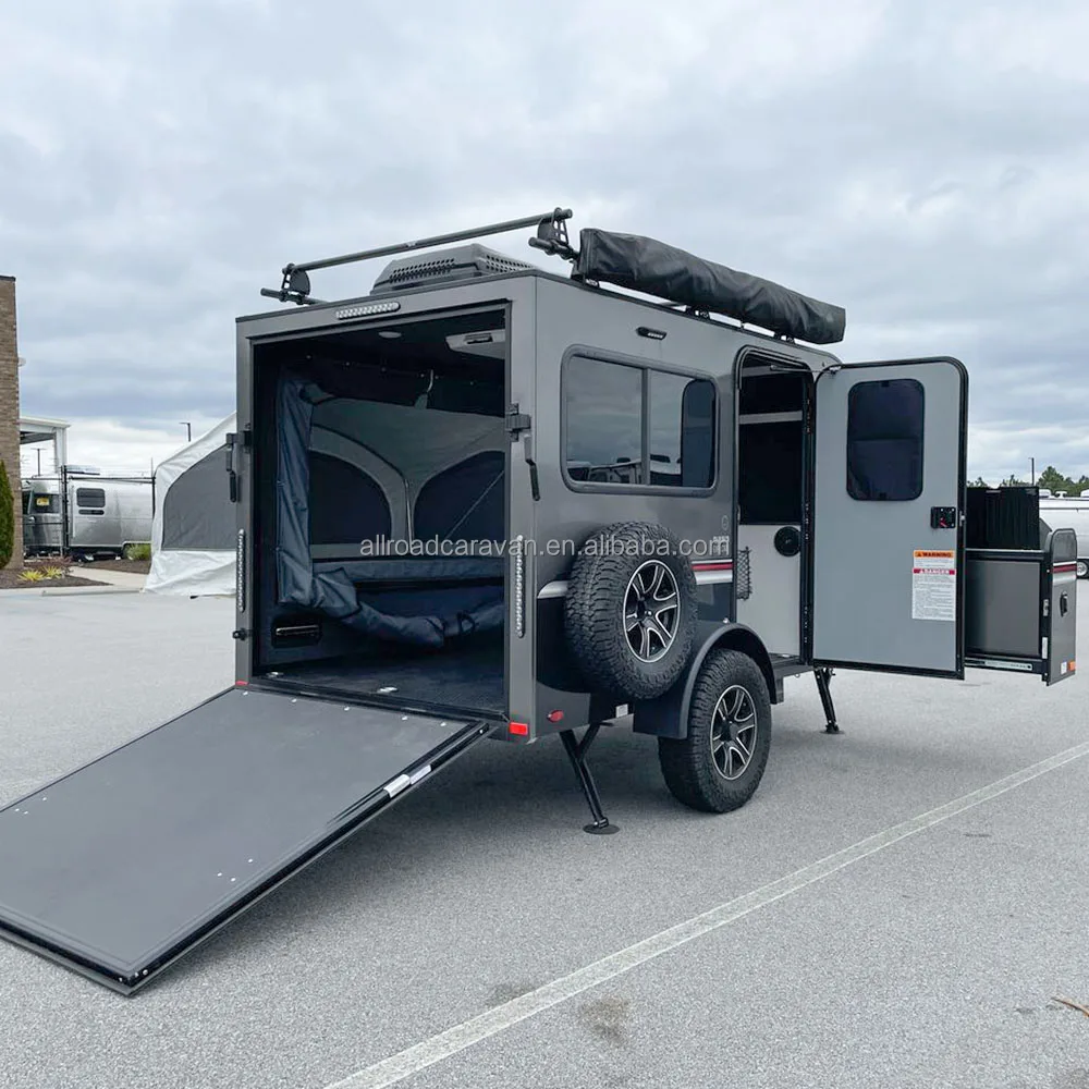 OEM ODM caravan bunks toy hauler camper trailer with bathroom