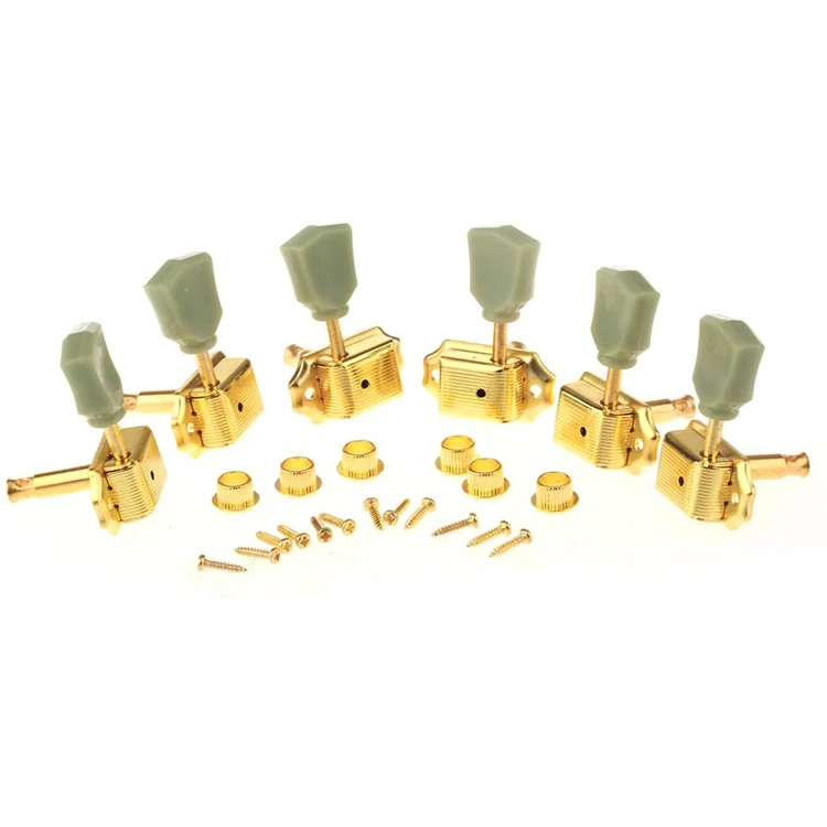 3L3R Vintage Keystone Style Gold Tuners Tuning Pegs Keys Set Guitar Machine Heads for LP Guitar Replacement