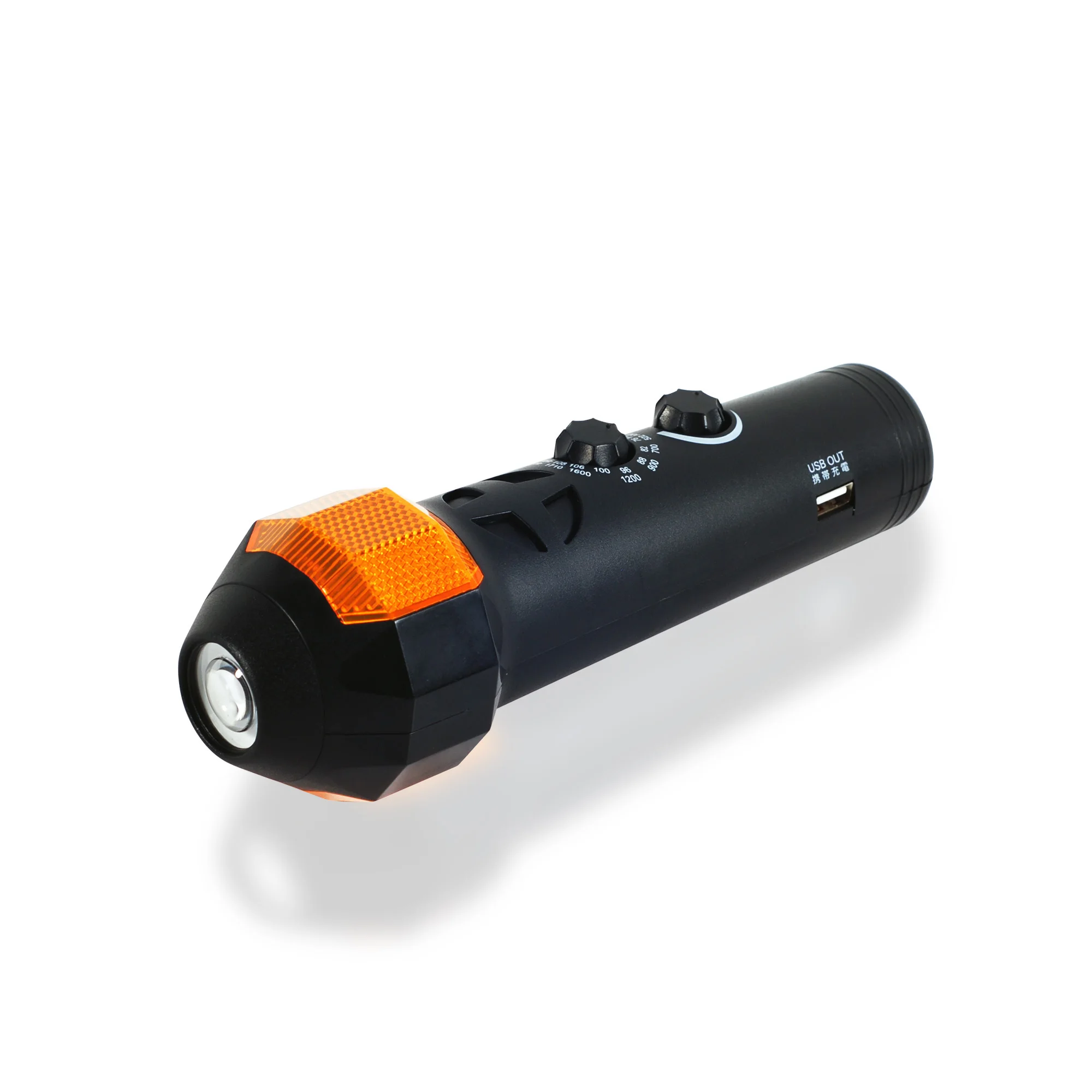 Emergency SOS Flash Light Earthquake Alarm Radio with USB Charger