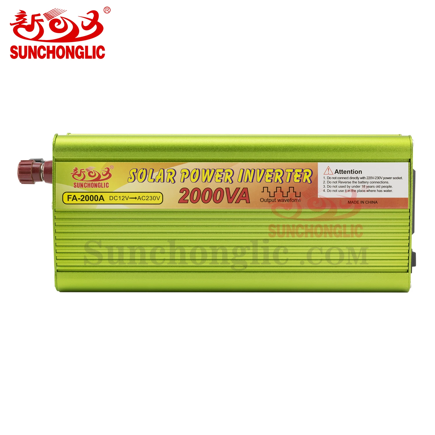 Sunchonglic off grid 12vdc to 220vac 2000w modified sine wave 2kw home power inverter