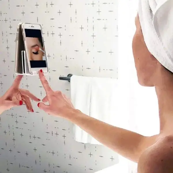 New high quality portable compact self-adhesive wall plastic lazy mobile phone holder