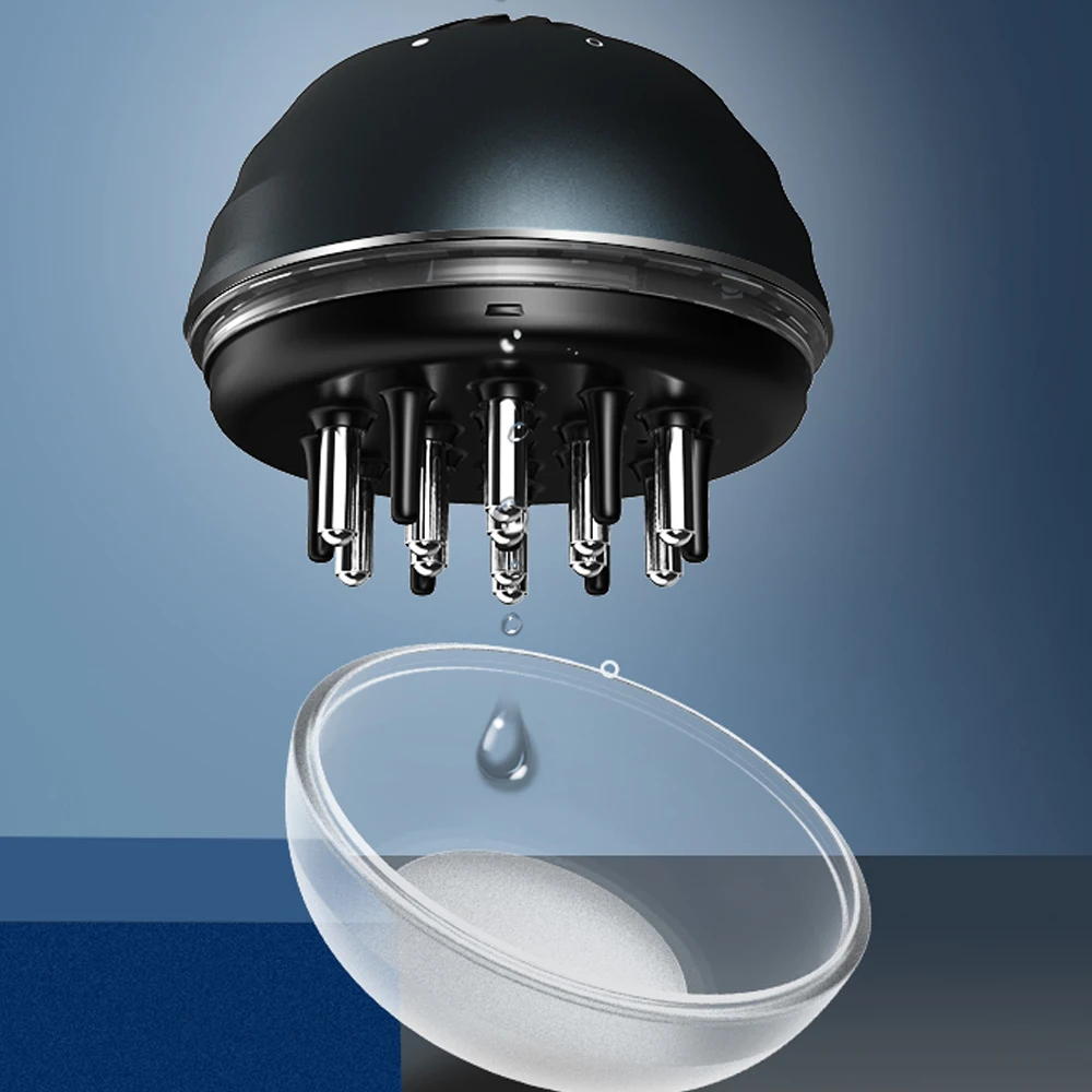 
Mini Hair Brush Comb with Rolling Ball Teeth for Scalp Liquid Application 