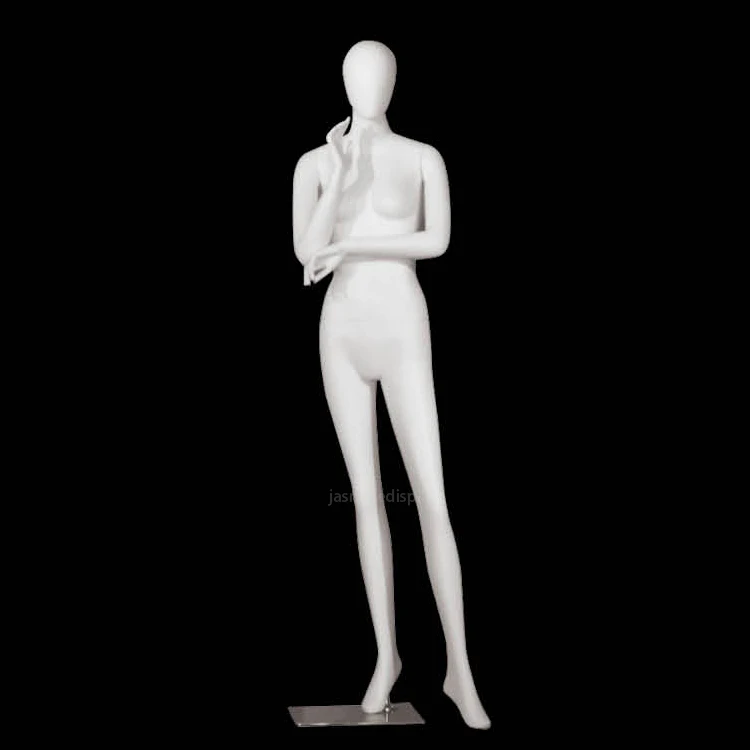 Window Display High-end Fiberglass Female Display Mannequin White Full Body Sexy Mannequin for Bridal Store