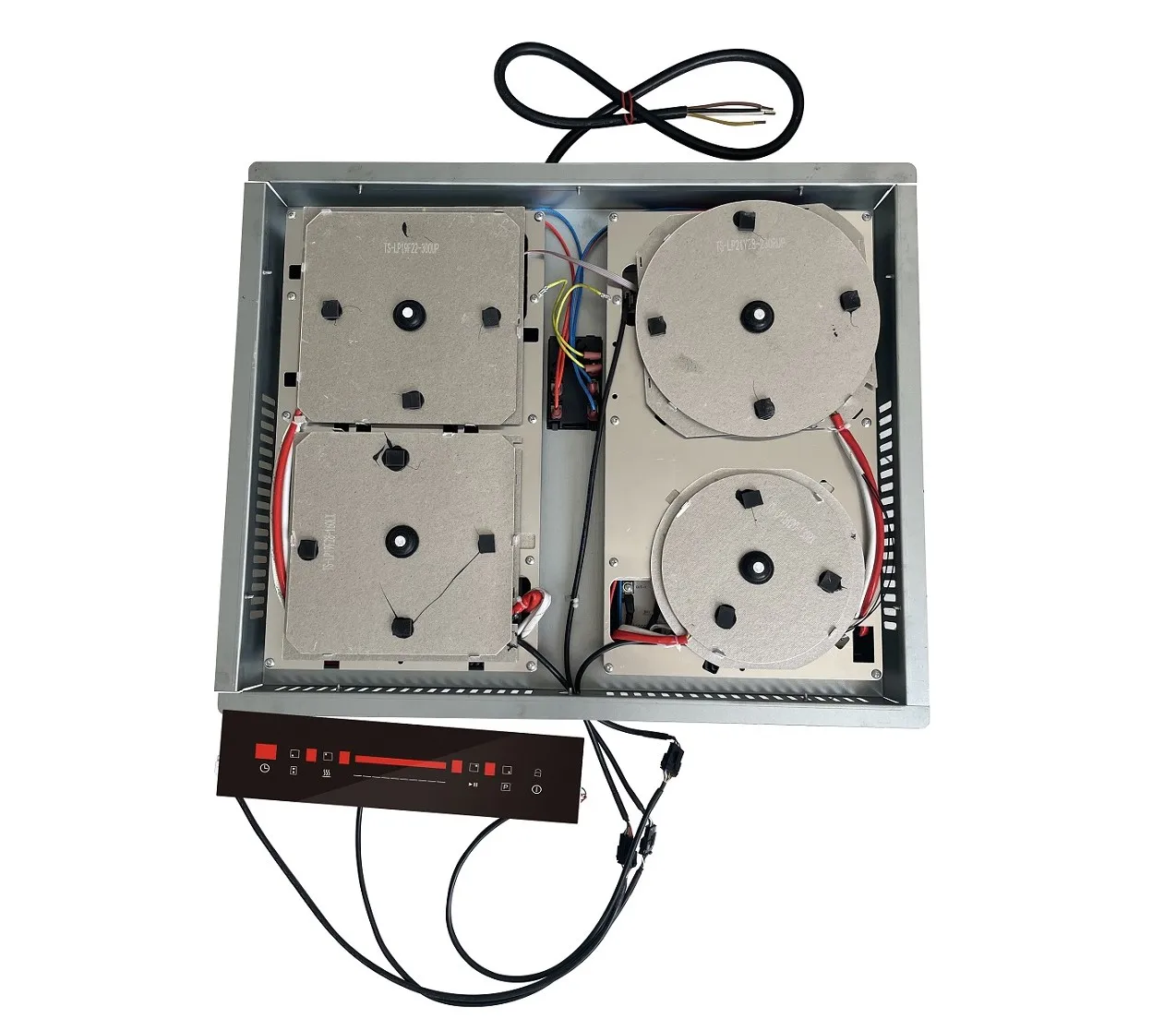 Invisible Under Granite Marble Countertop Built In Induction Hob Cooktop Stove Cooker Hidden Two Burner Separated Control