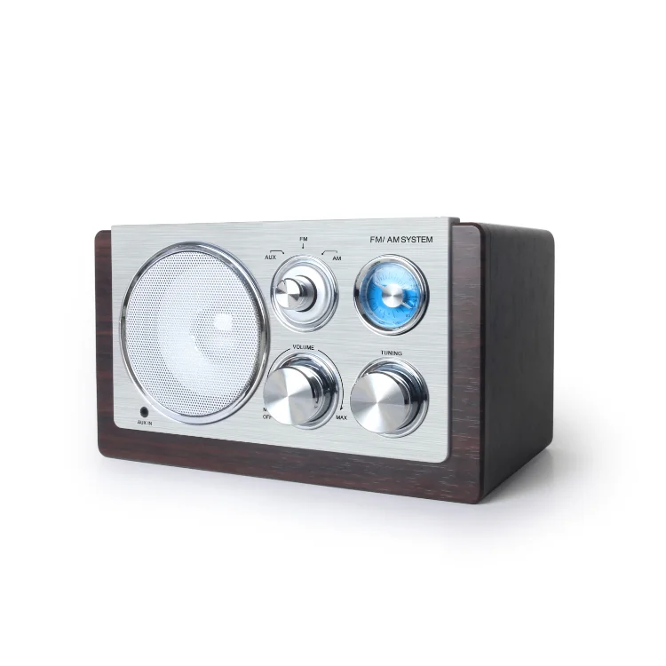 2020 All New Vintage Portable Speaker Fm Radio Antique Design Wooden Radio