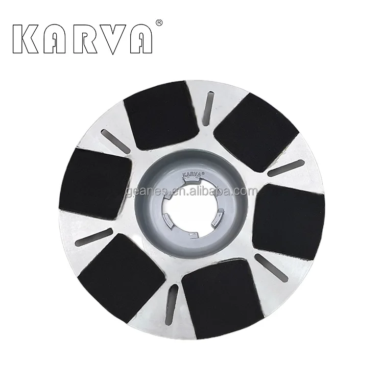 KARVA 18 inch  Aluminum Refurbishing Plate grinding tool for marble granite  floor concrete disc cleaning equipment