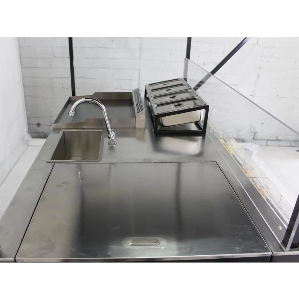 Latest Design Superior Quality Fully Equipped Hotdog Bike Cart Mobile Food