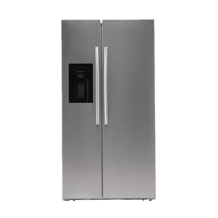 589L Household Fridge Refrigerator and Freezers Home Side By Side Water Dispanser Ice Maker Bar Counter