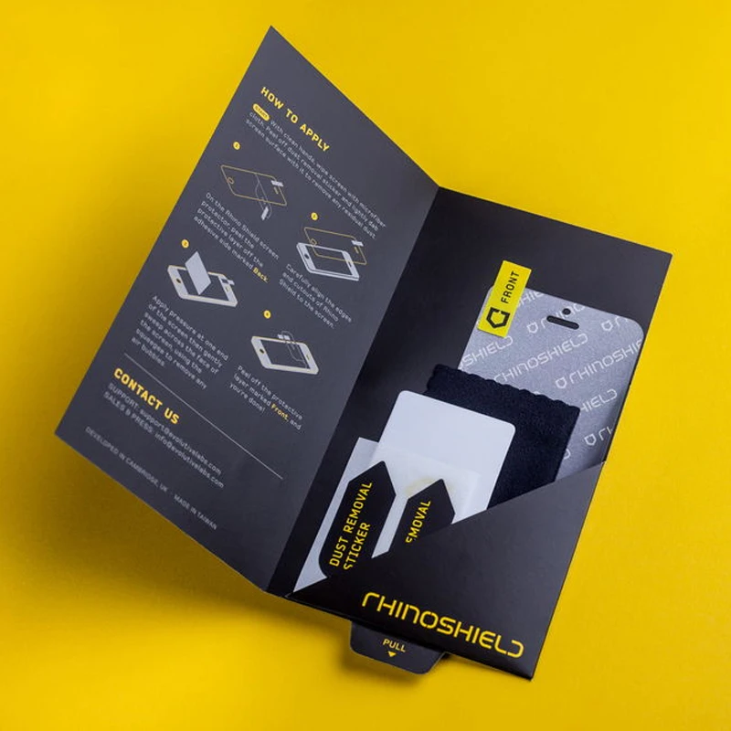Custom retail package paper packaging box for phone glass screen protector