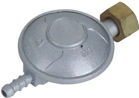 LPG gas regulator with aluminium alloy body and gauge