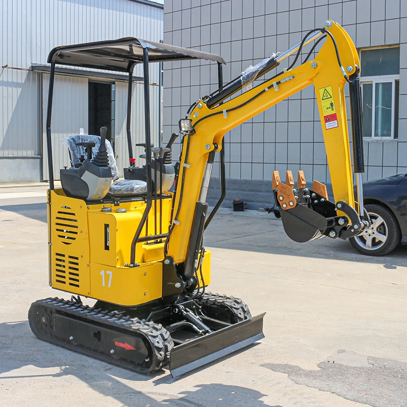 China Manufactory mini excavator  0.8 ton 1ton 1.7ton excavator mini hydraulic excavators  mini bagger