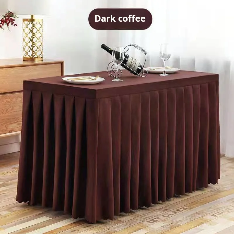 Elegant Pleated Skirt for Exhibitions and Events High Quality Tablecloth for Banquets and Conferences