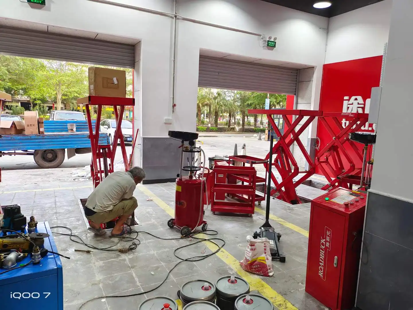 3.5 tons small platform scissor lift square tube type vehicle elevator double level scissor hoist