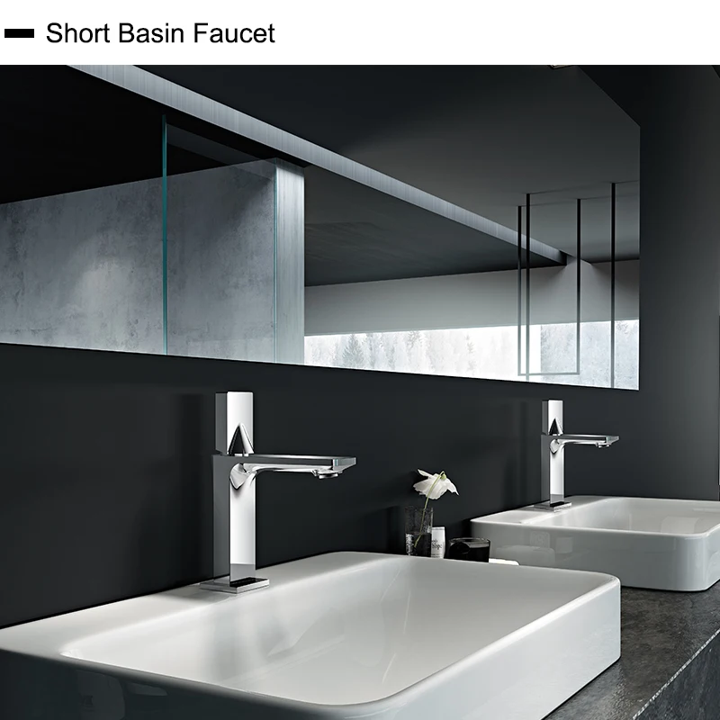 AMAXO polished chrome single hole single handle the brass hight  mixer long basin faucet