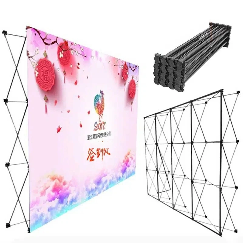 Wholesale k-pop banner Advertising Frame Backdrop Stand Wall System pop up banner 4x3m big pop up banner