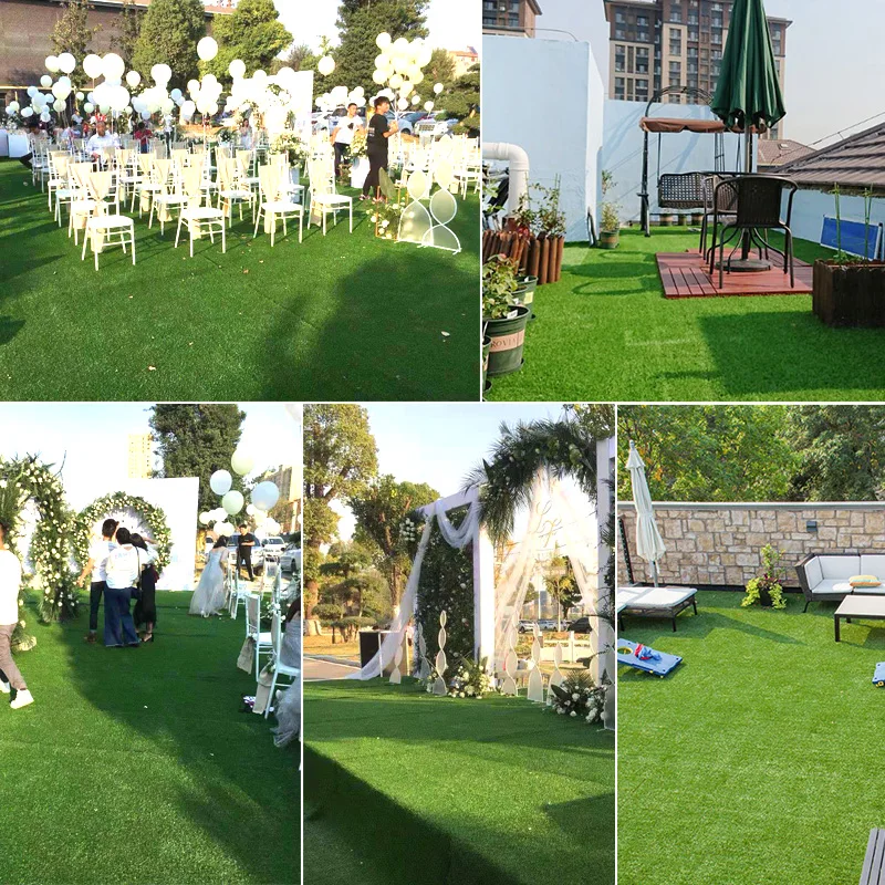 
Factory Price Football Court Artificial Turf No Filling Plastic Futsal Grass landscaping artificial lawn 