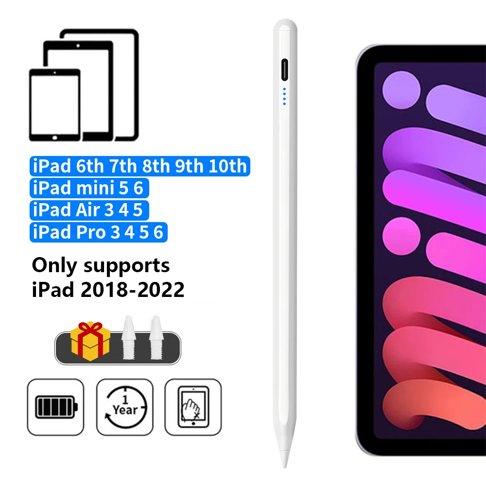 Аксессуары для iPad 2022 2021 2020 2019 2018 Pro карандаш Apple стилус с