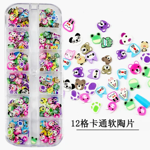 Wholesale DIY 3D Fruits Slices Polymer Clay For DIY Handmade Crafts Gifts Toys Fruits Nail Slices Stickers