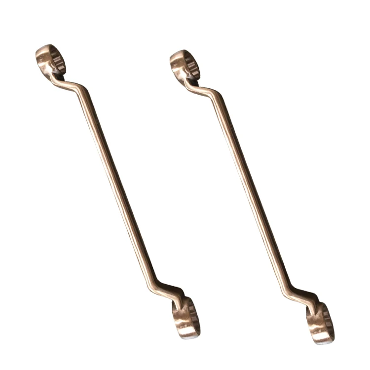 Non sparking Copper Double Ring Wrench 22*24 mm spark free tools manufacturer for power industry