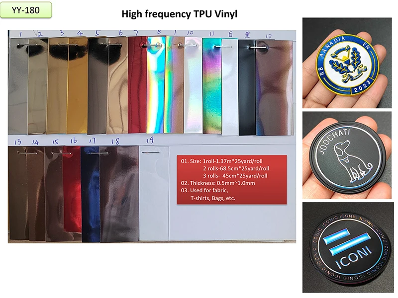 Cheap Factory Price 0.5MM High frequency TPU Vinyl 1.0mm Viny TPU Frekuensi Tinggi High Frequency Shoe Material