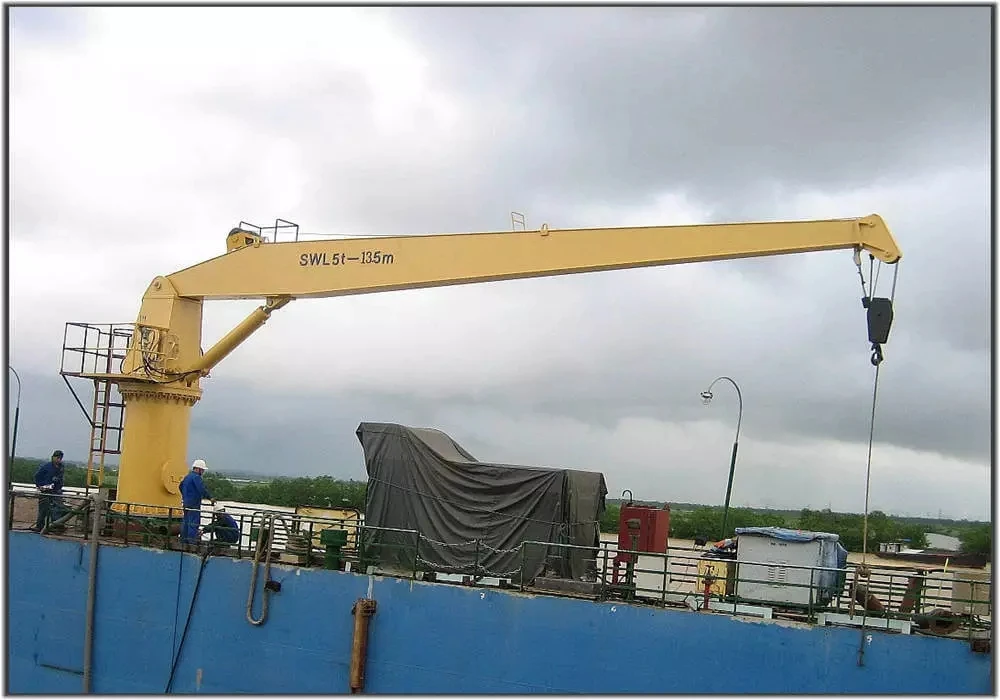 
Deck Hydraulic Stiff Boom Marine Crane For Sale 
