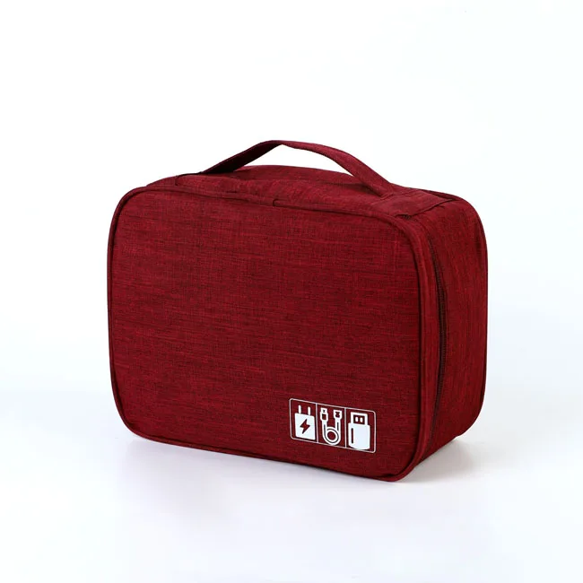 Travel portable data cable storage bag multi-functional Korean version of portable digital headphones mobile charger bag